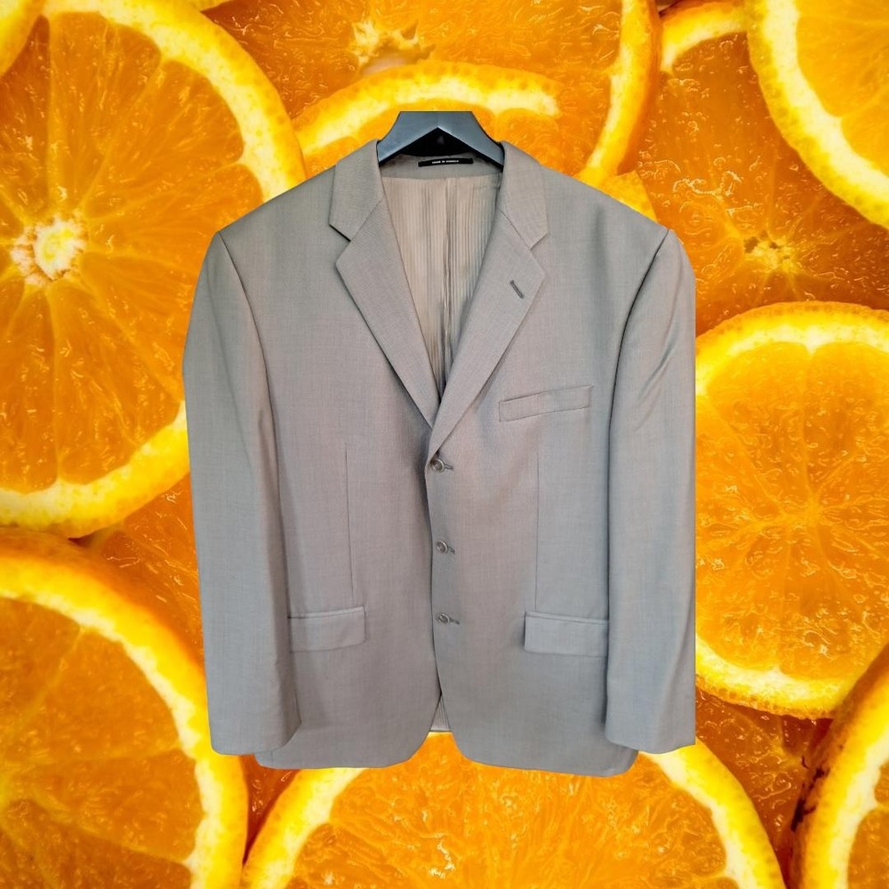 Calvin Klein Tan 3 Button Blazer 100% Wool‎